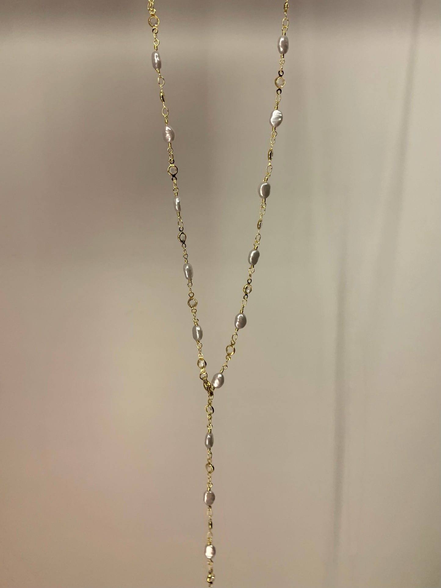 Pearls drop necklace