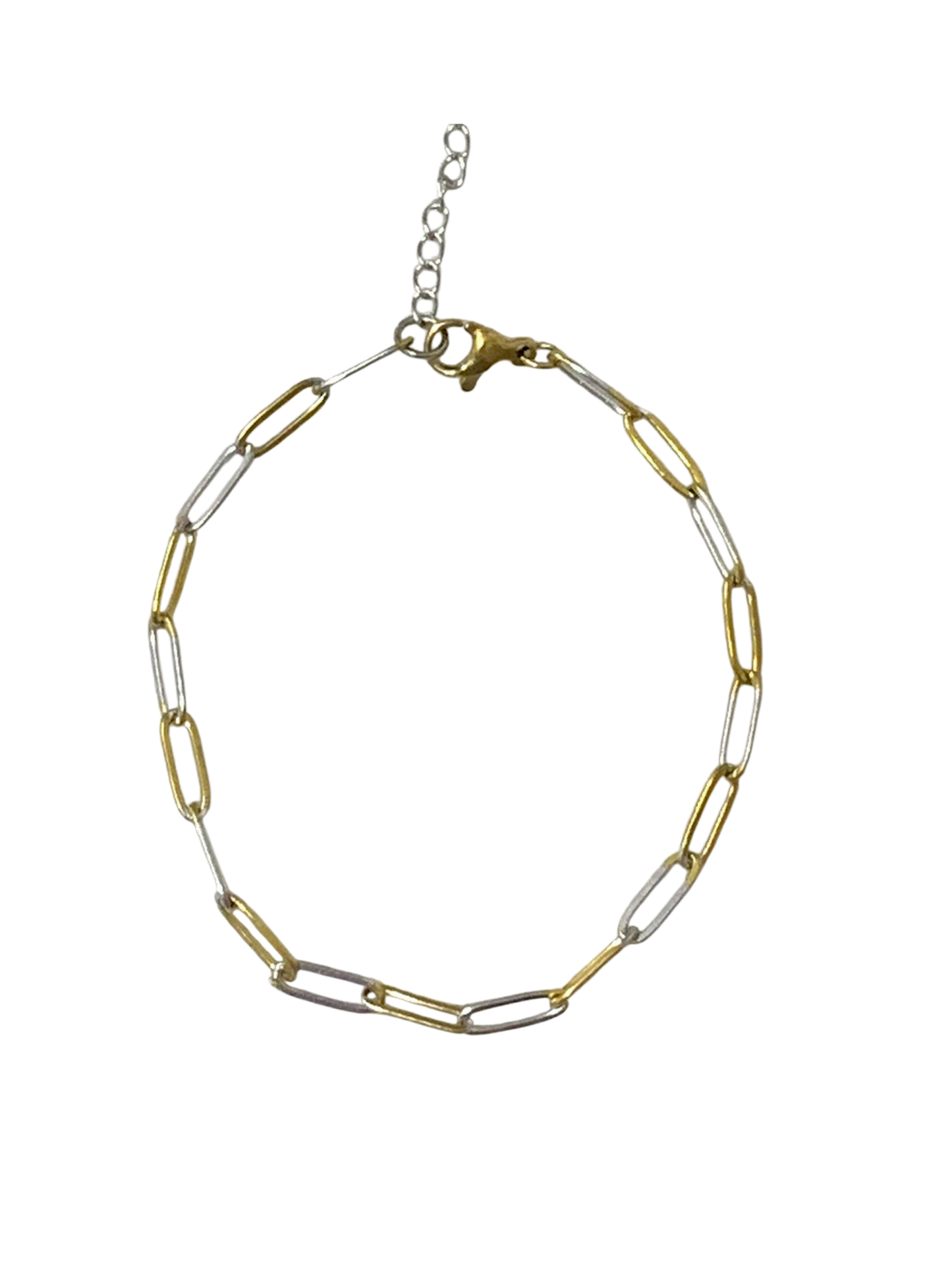 Paperclip mixed bracelet