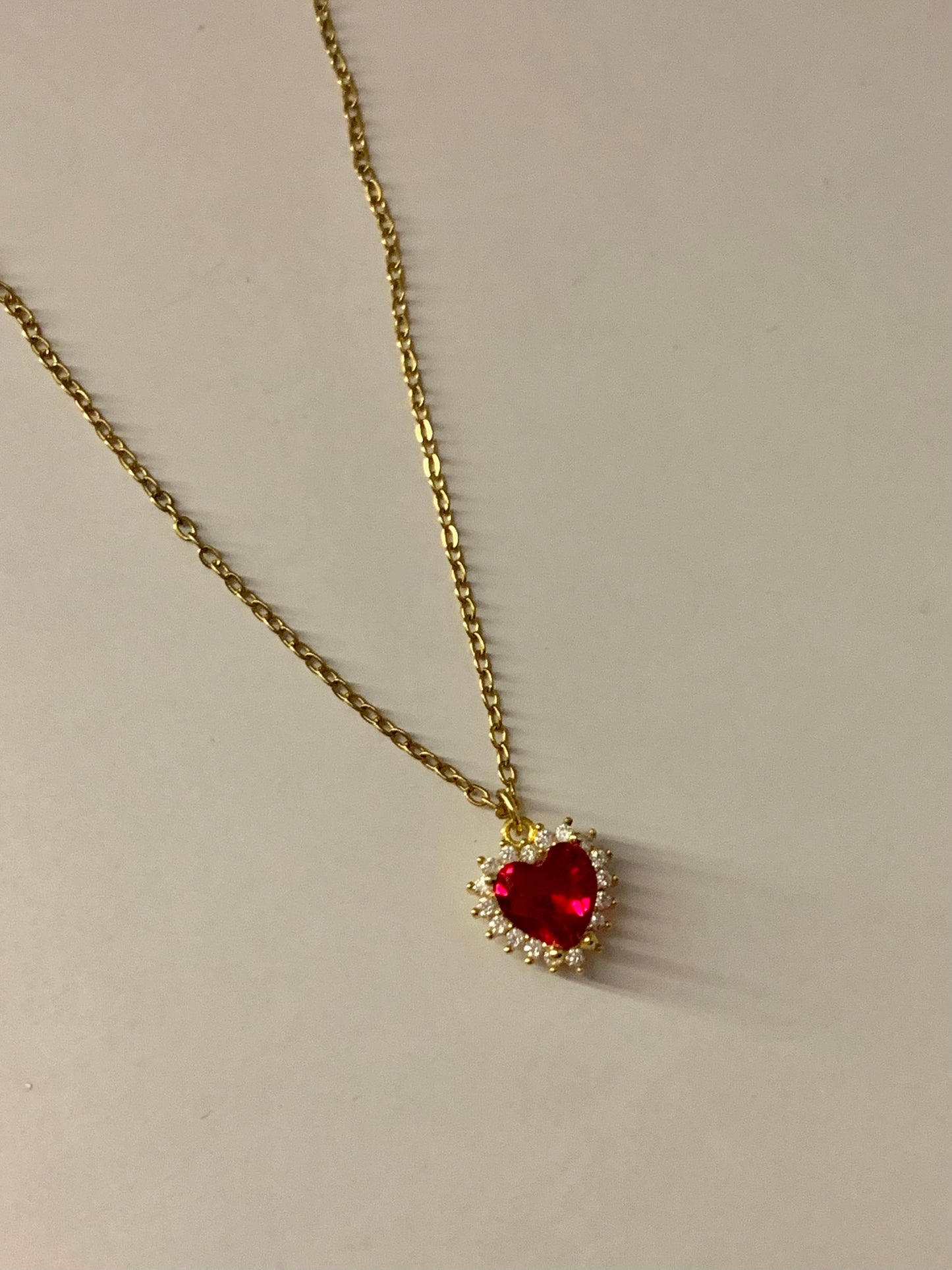Red heart necklace