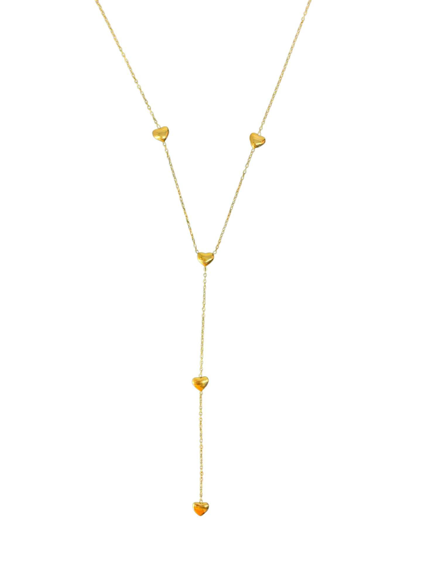 Gold hearts drop