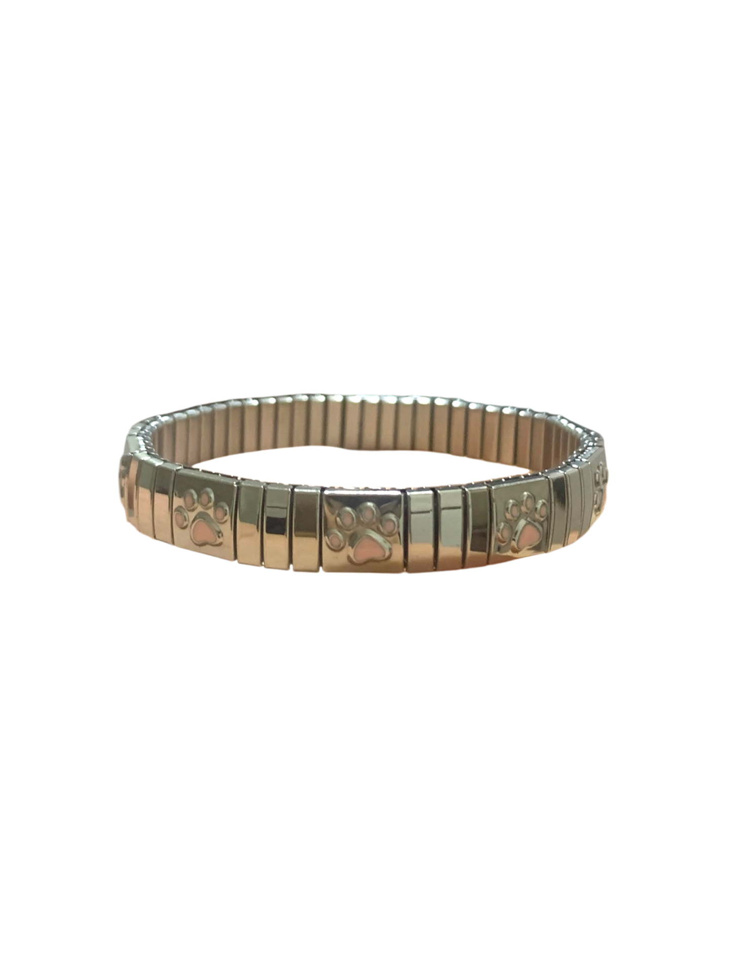 Silver paw bracelet