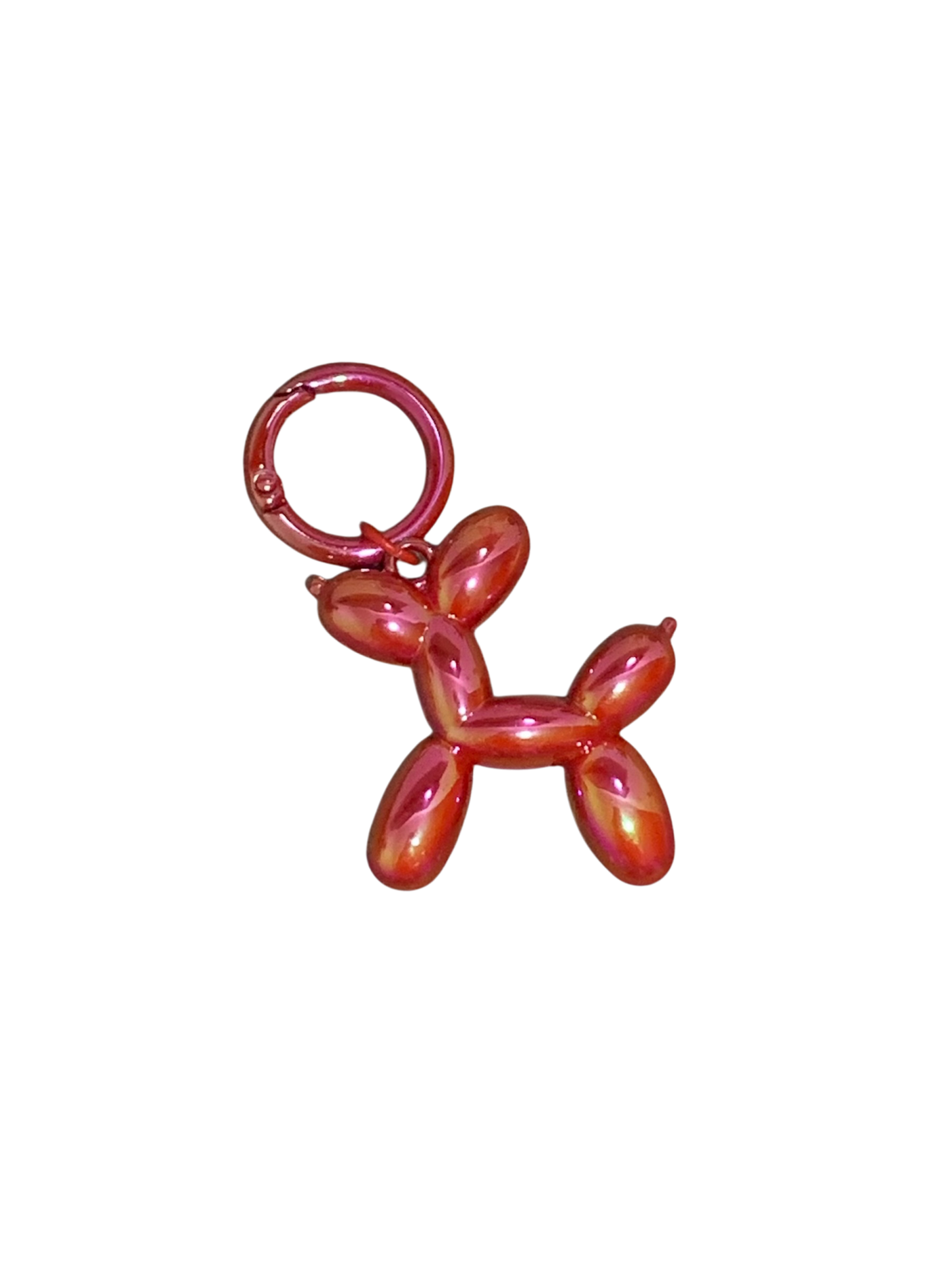 Shiny red balloon dog