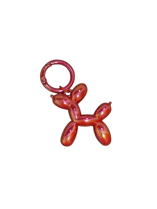 Shiny red balloon dog
