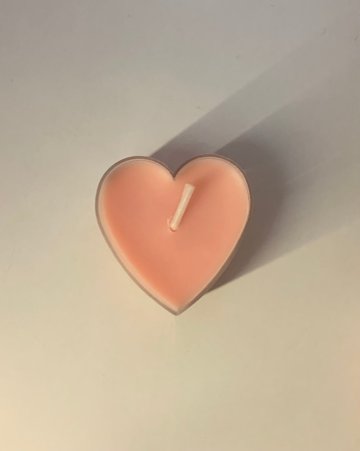 Mini heart candle