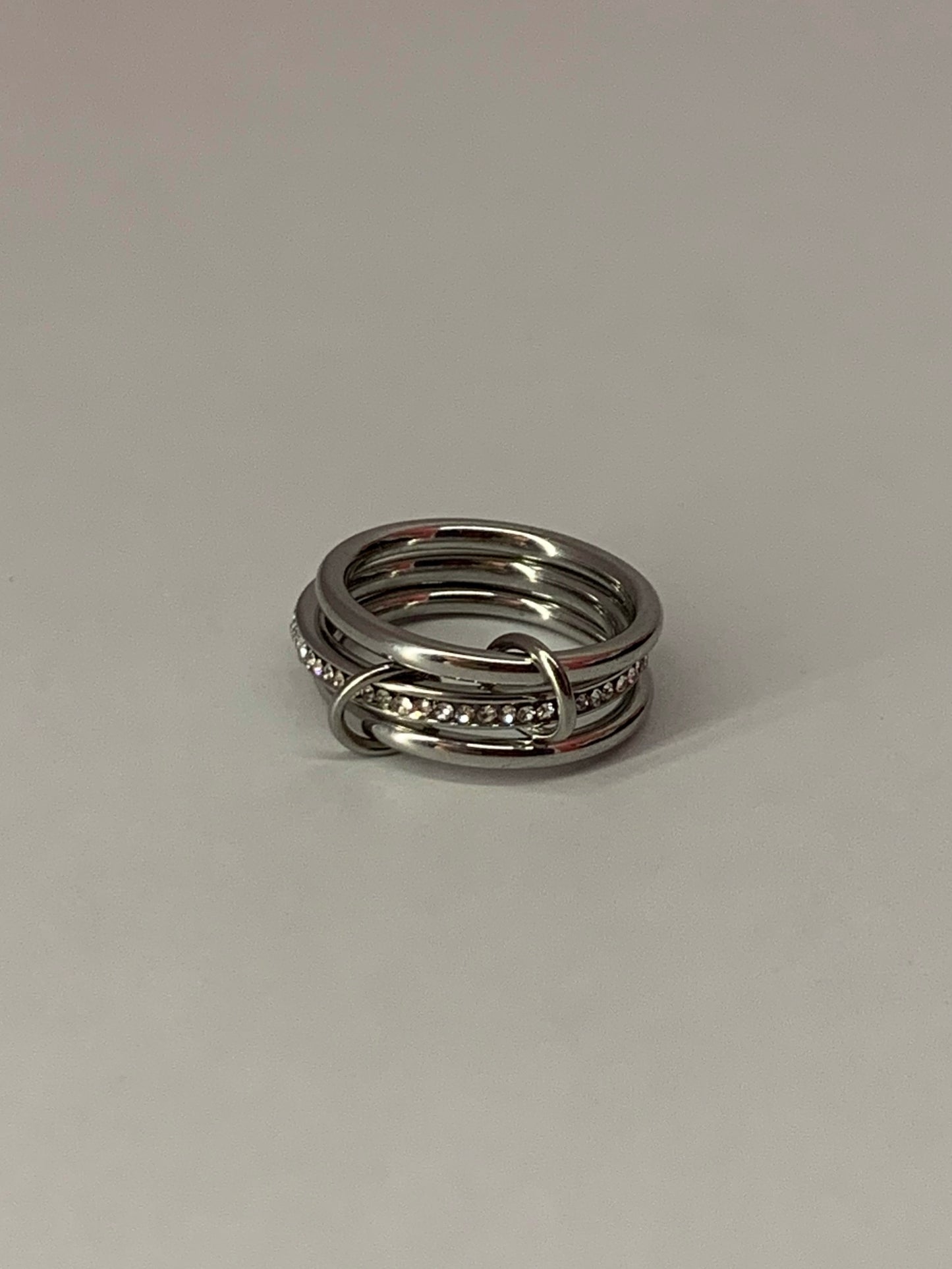 Stacked ring ( 3 silver layers )
