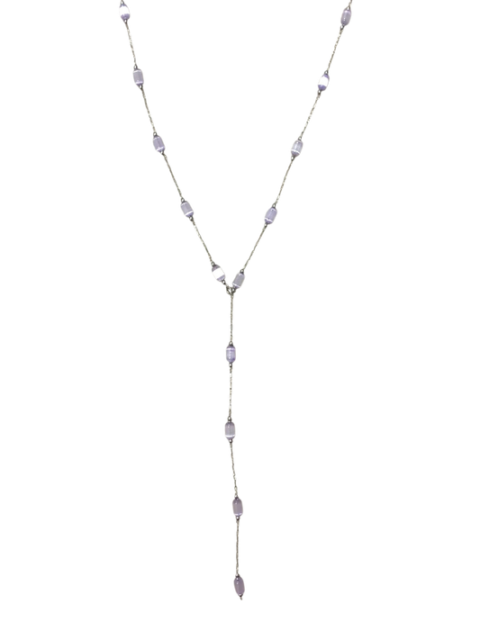 Silver crystal drop