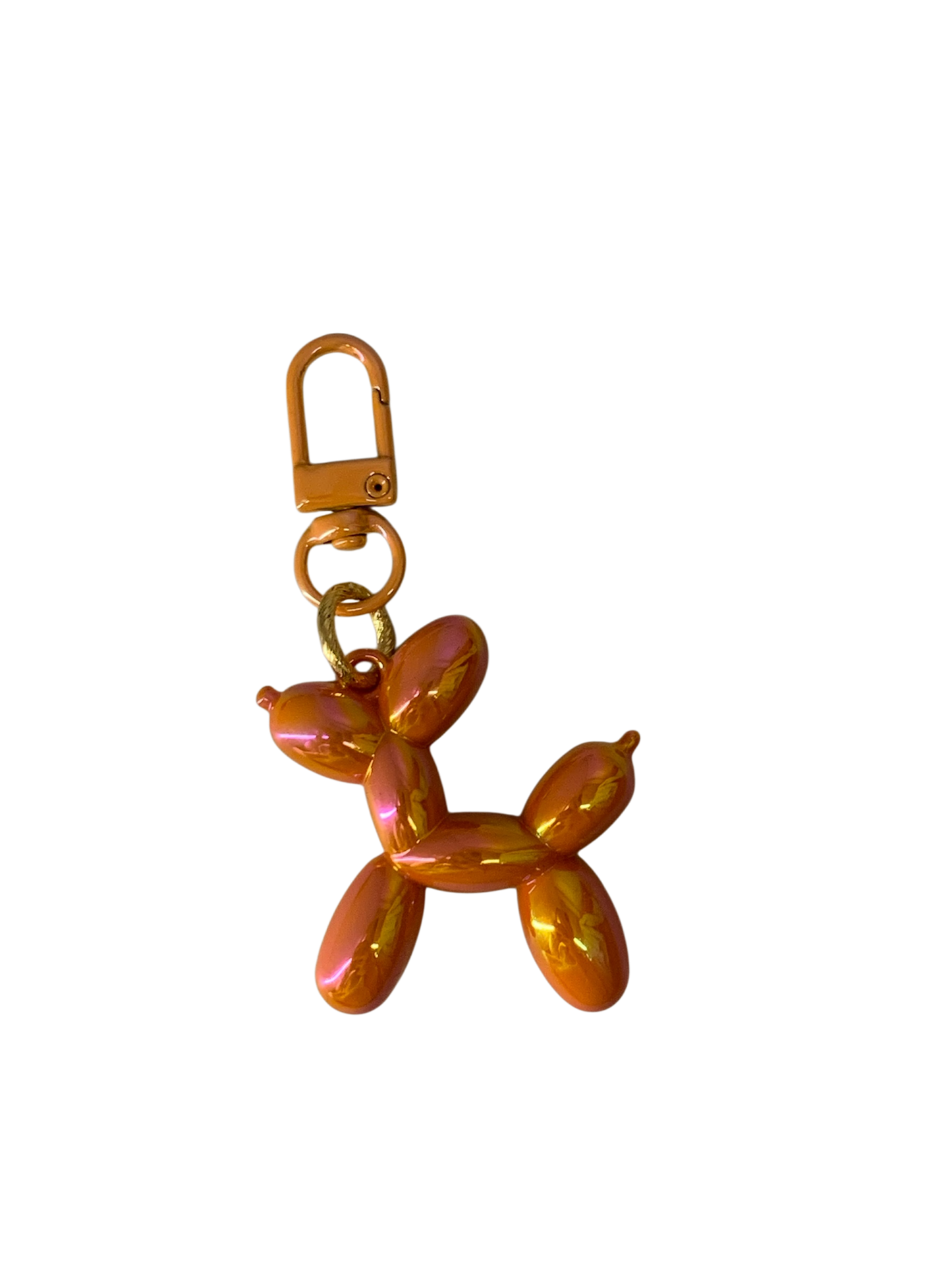 Shiny orange balloon dog
