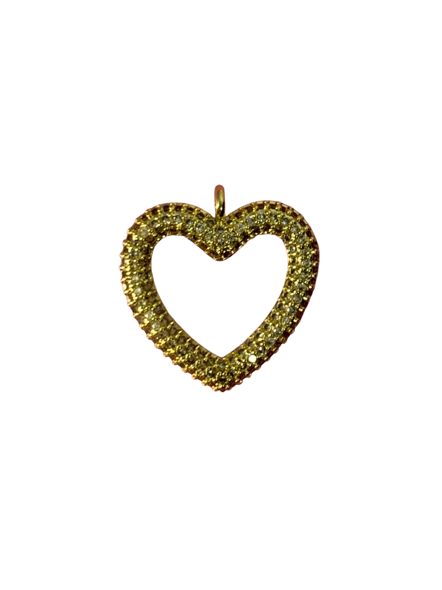Big gold shiny heart