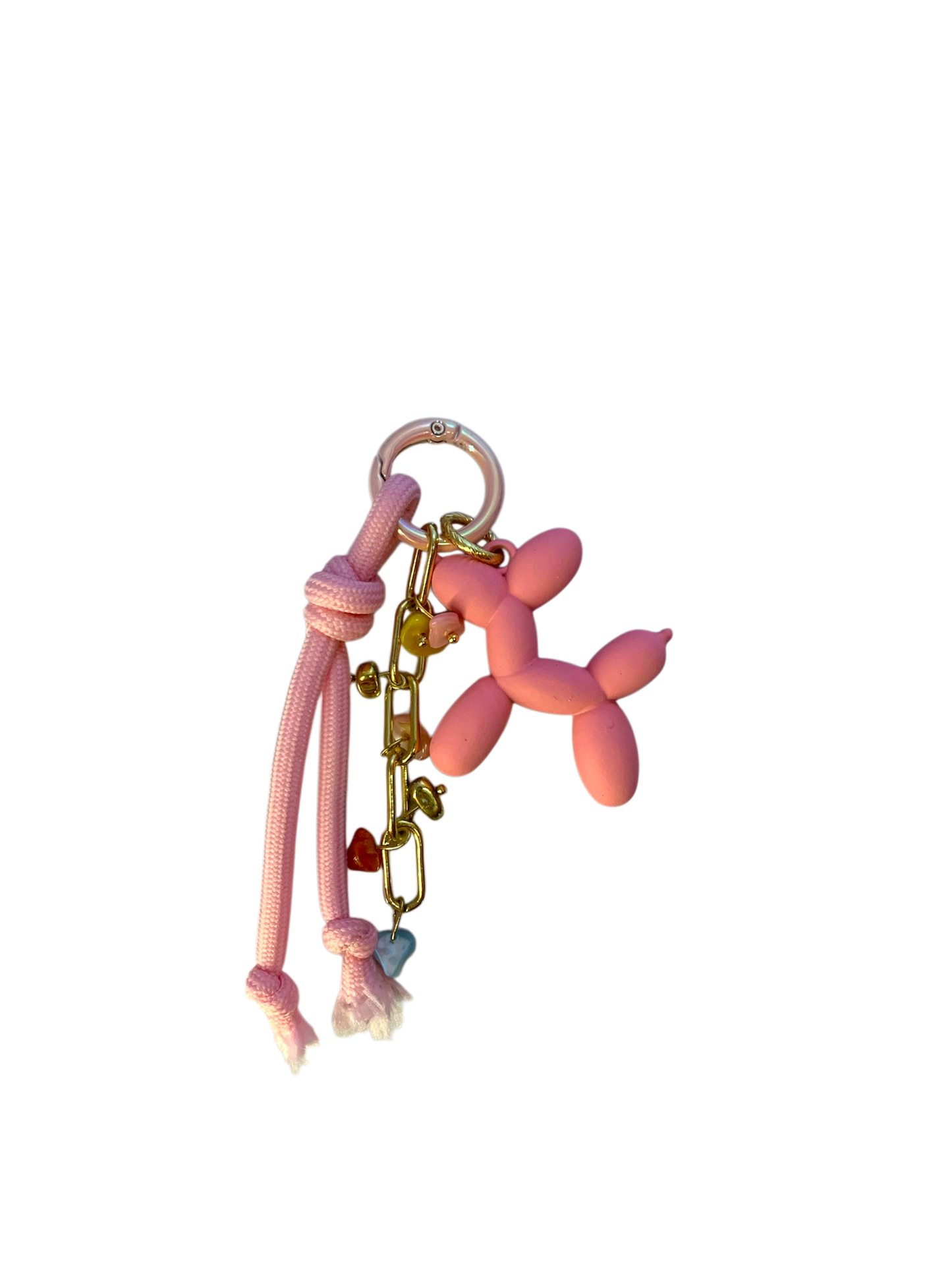 Colorful pink balloon dog