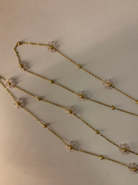 Pink Flower necklace