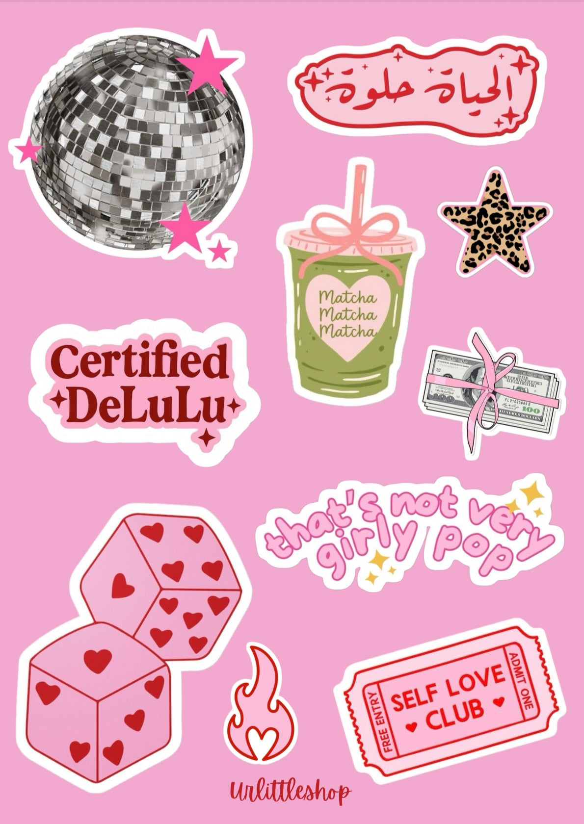 Girly Laptop stickers