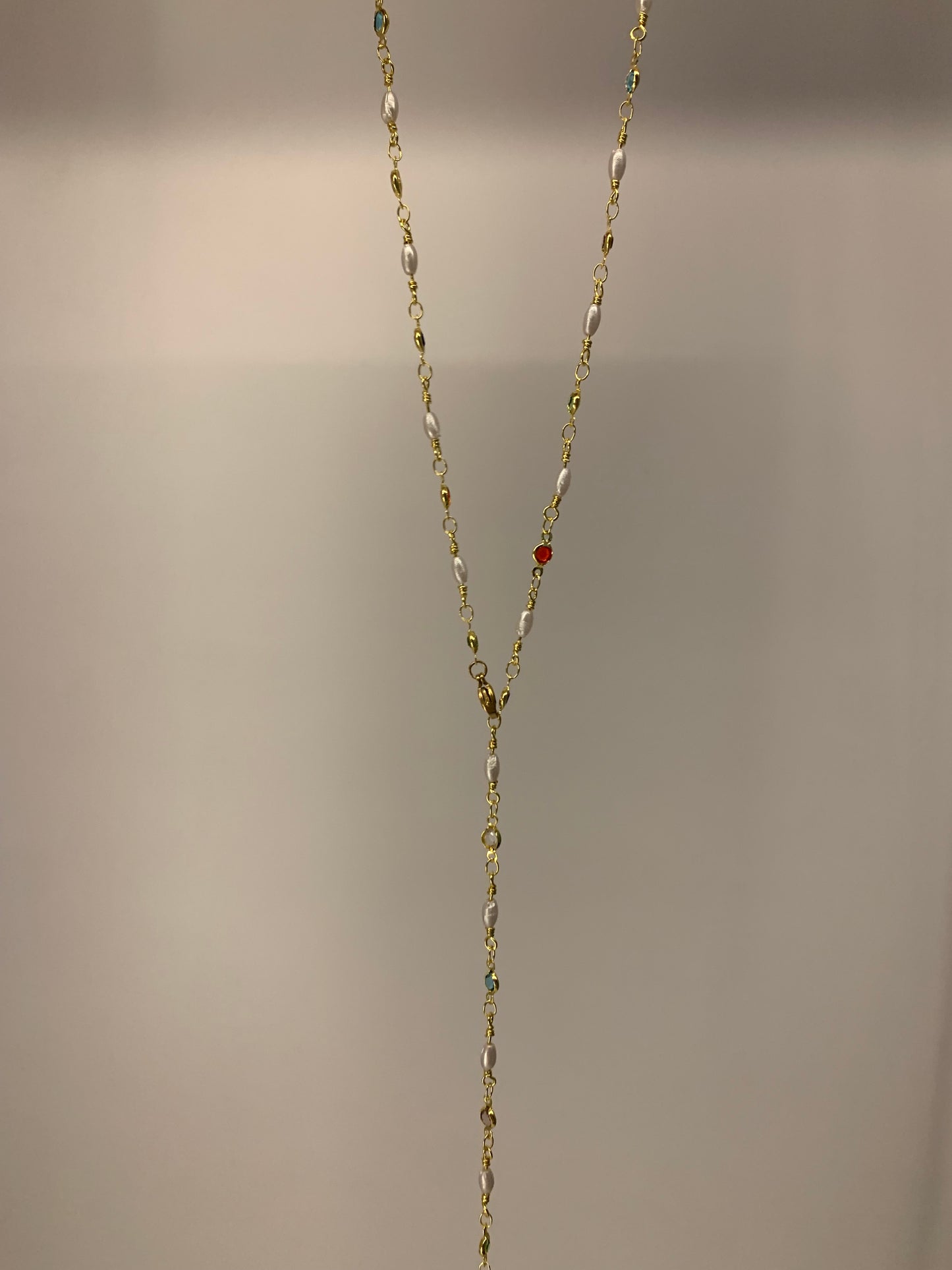 Colorful drop necklace