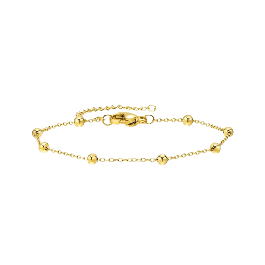 Gold beaded bracelet