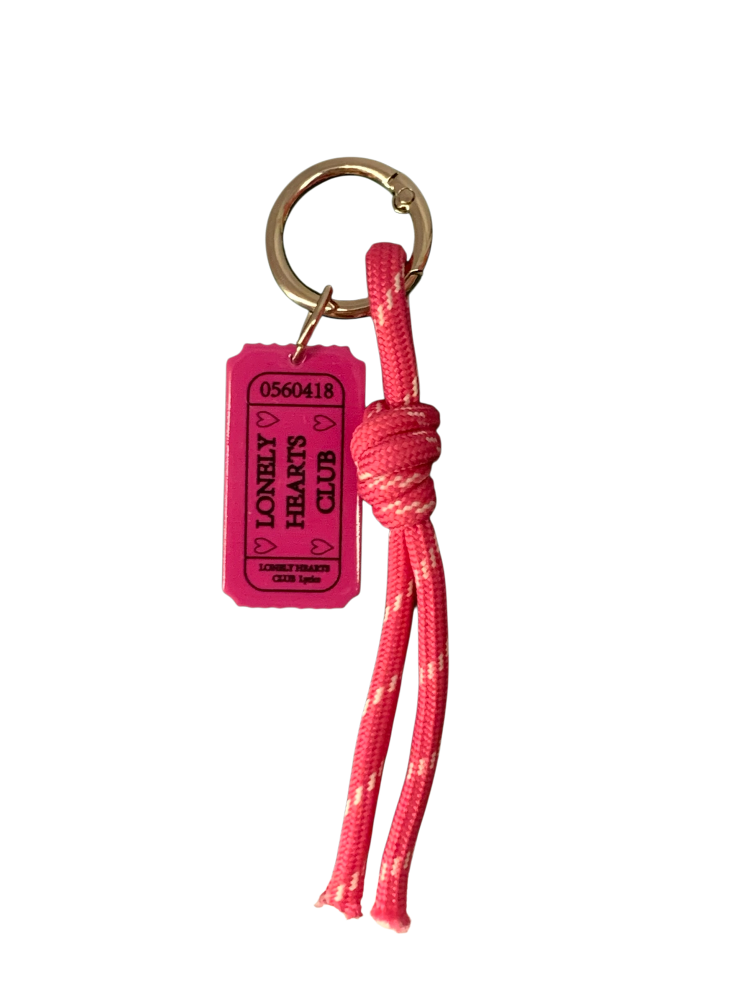 "Lonely hearts club" keychain