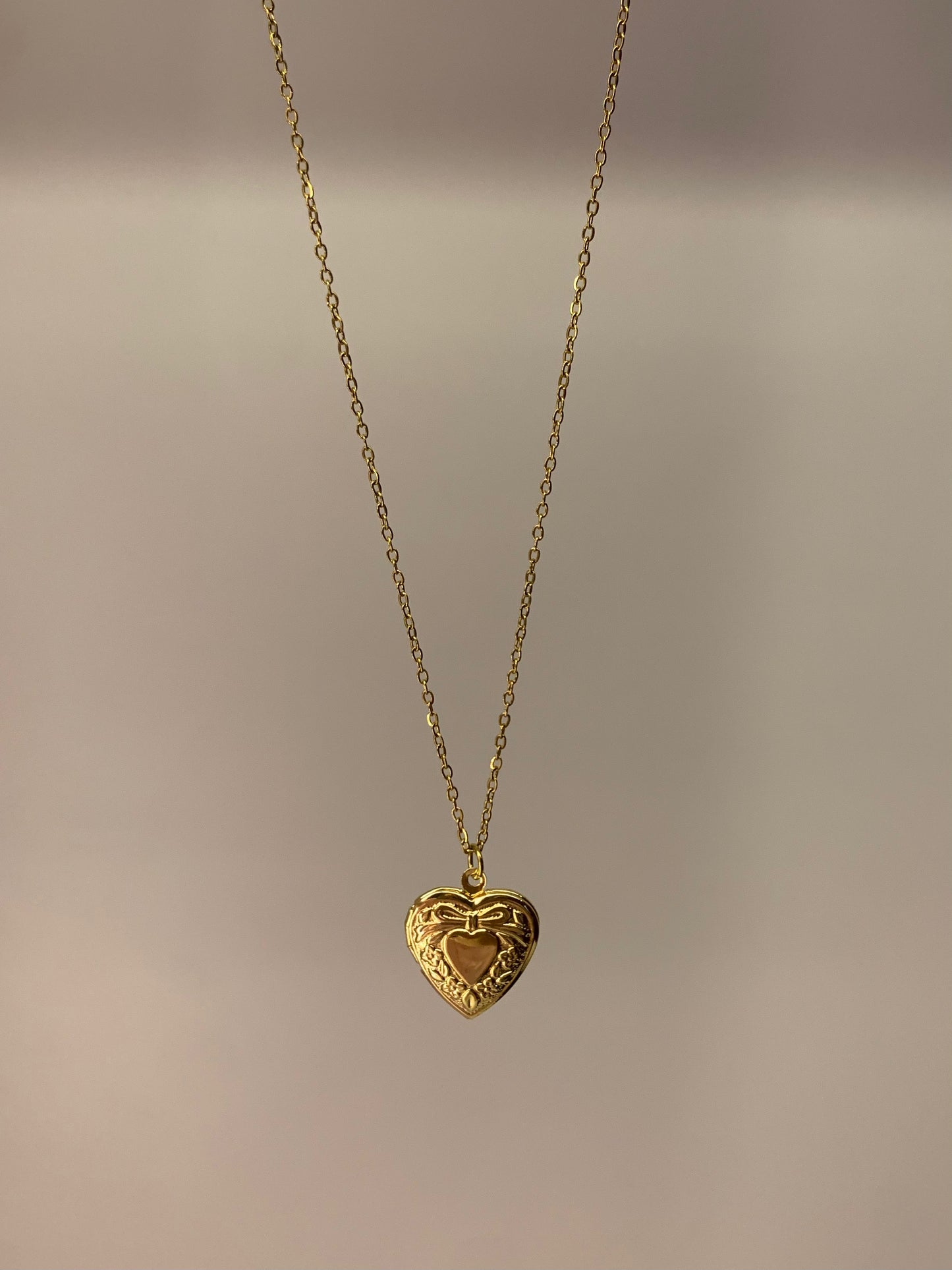 Heart locket necklace