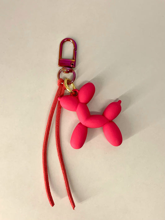 Hot pink balloon dog