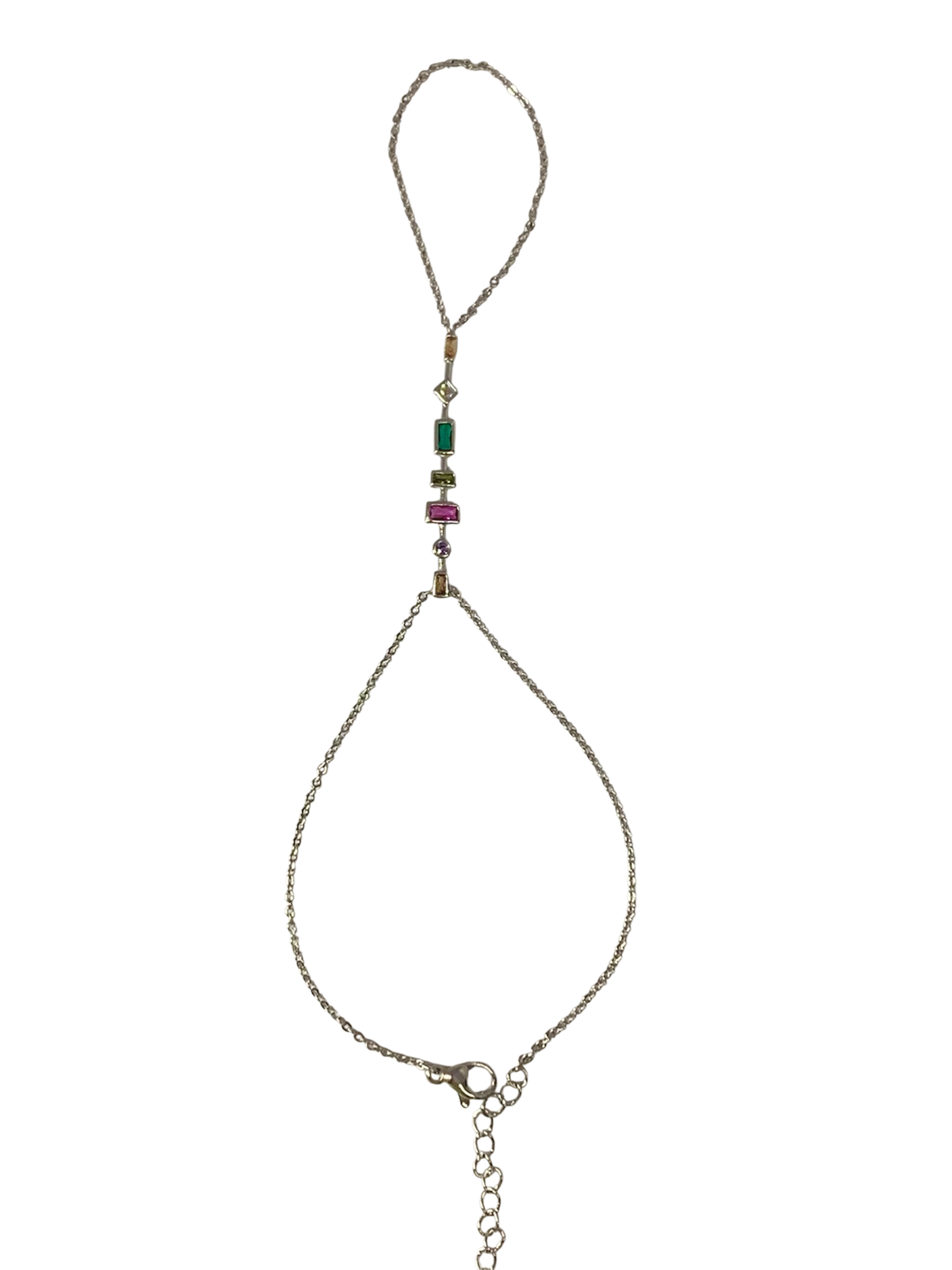 Jewel Line Handchain in silver