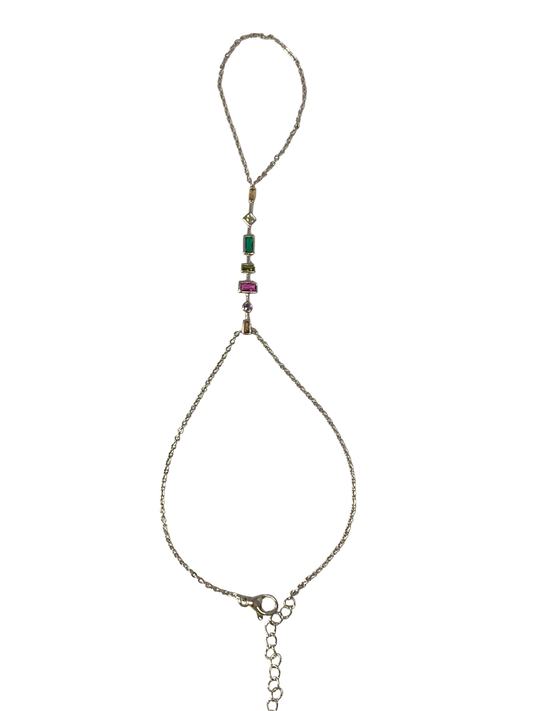 Jewel Line Handchain in silver