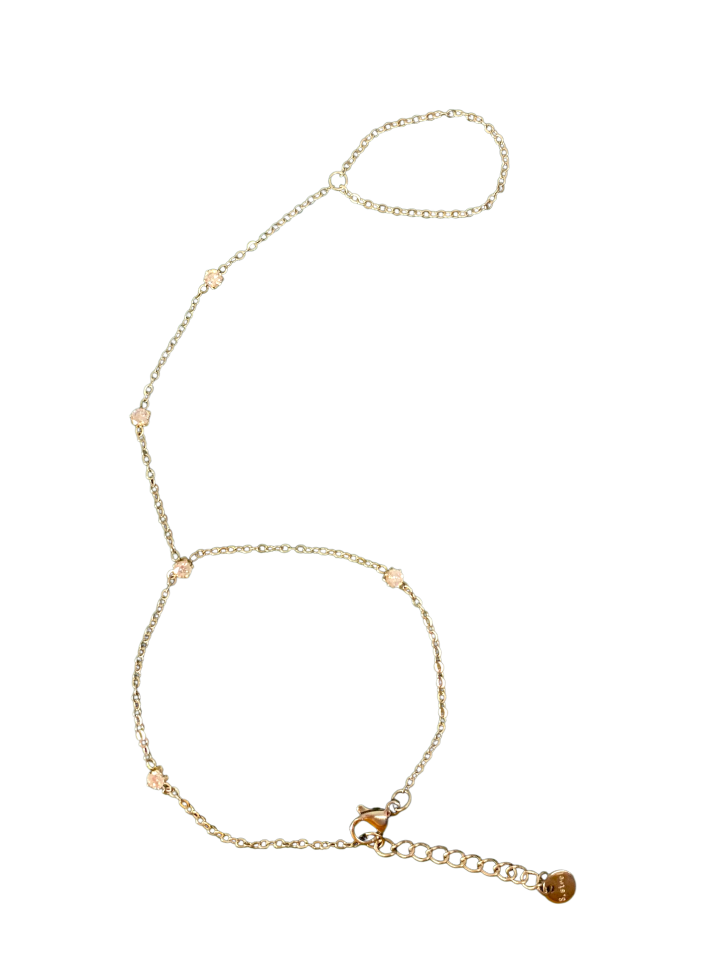 Silver Studds Handchain