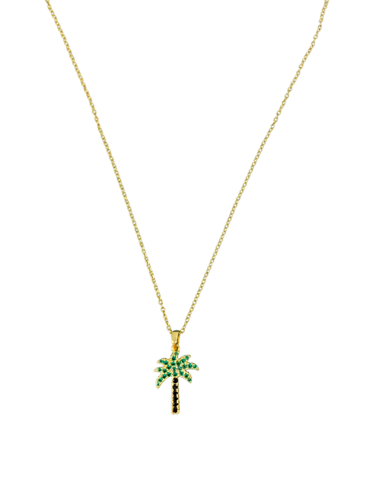 Palm tree necklace
