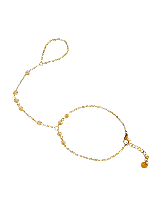 Gold Studds Handchain