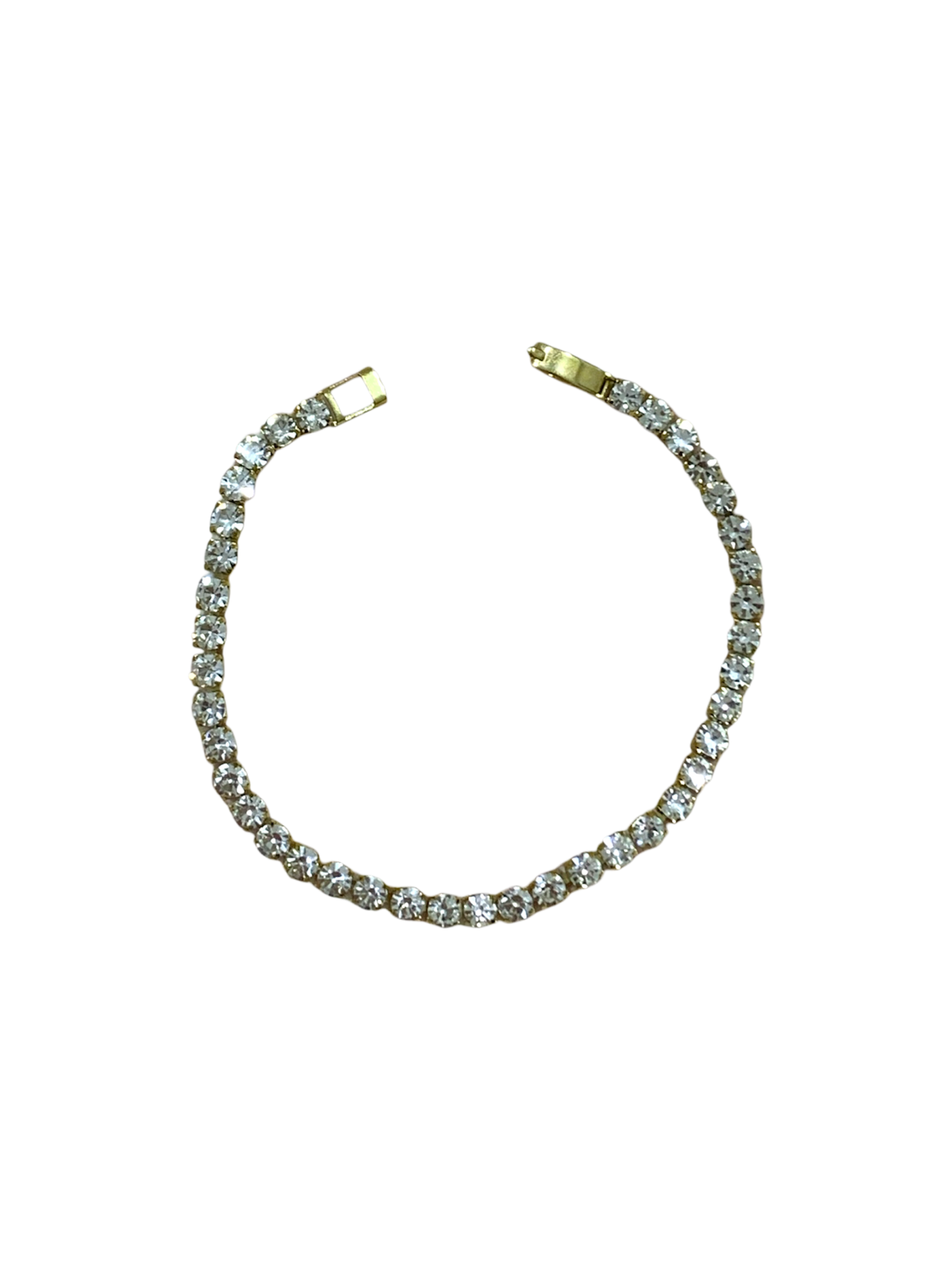 Classic Round Gold Tennis Bracelet