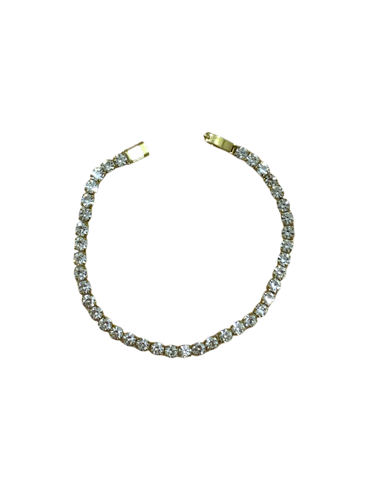 Classic Round Gold Tennis Bracelet