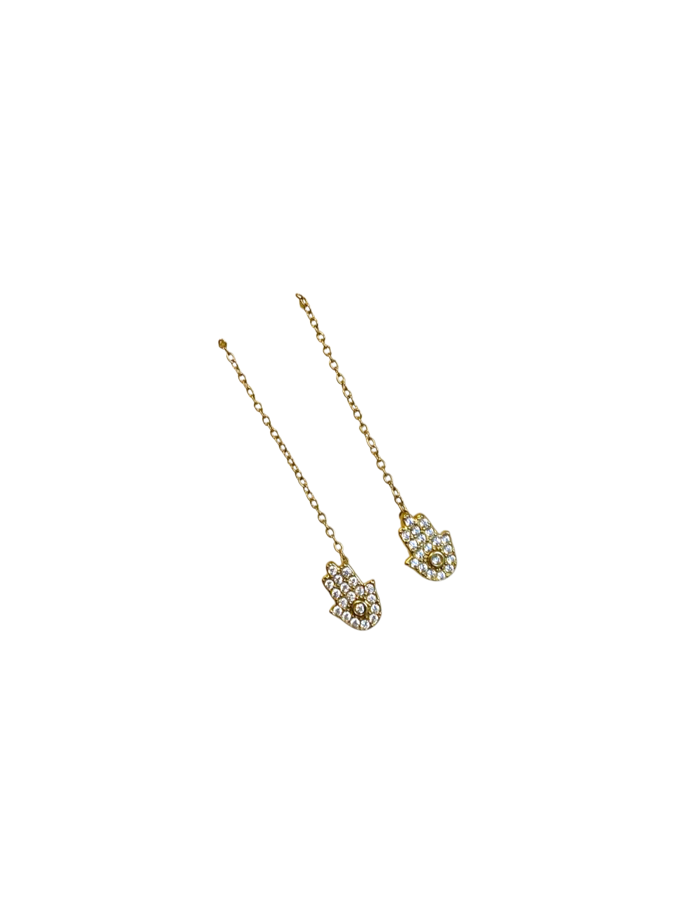 Drop palm earrings