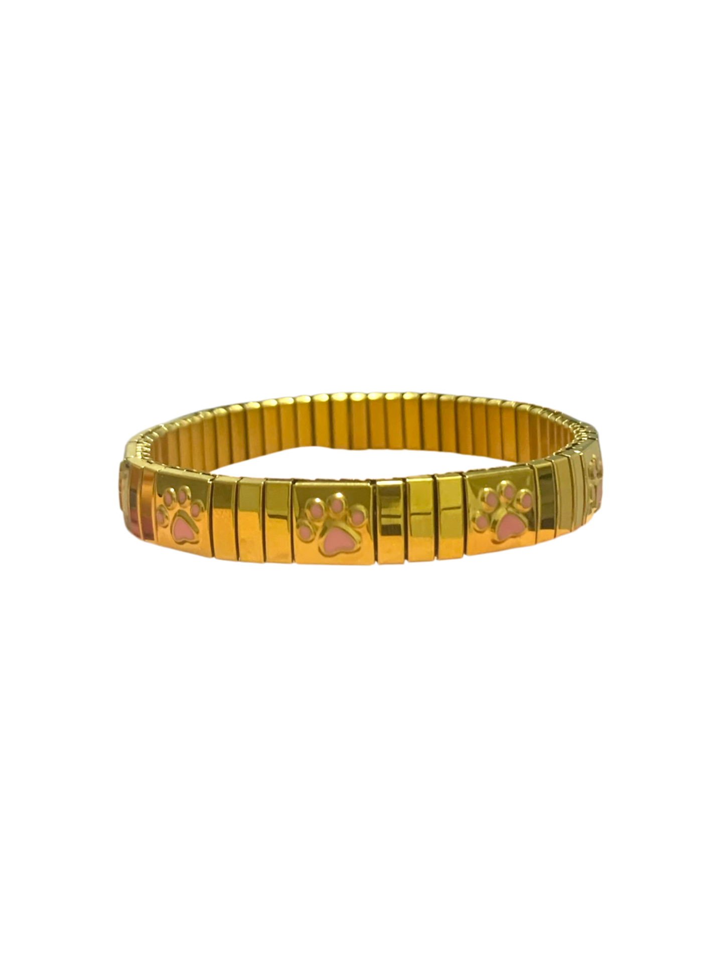 Gold paw bracelet